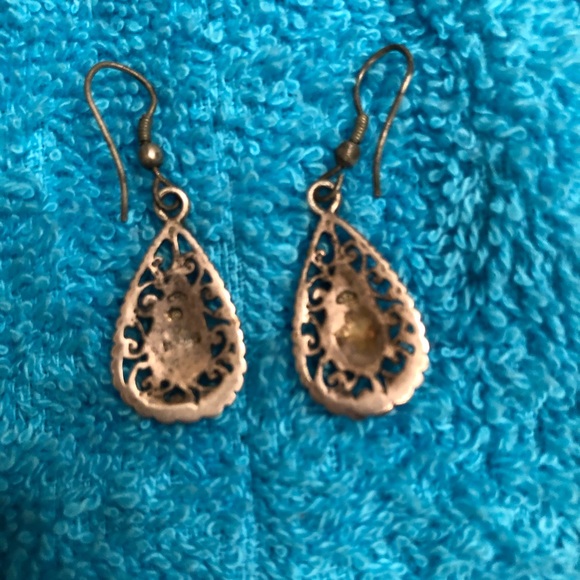 Beautiful turquoise and sterling silver earrings - Picture 3 of 3